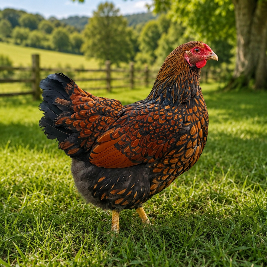 Wyandotte hen